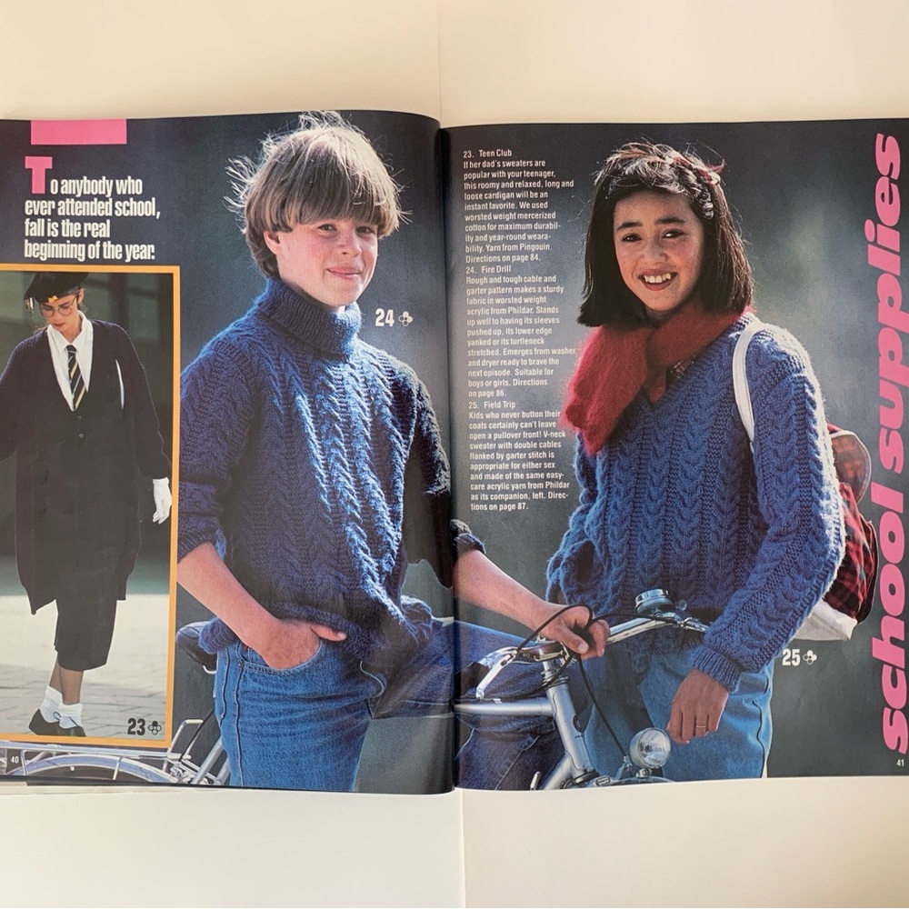 Knitting With Simplicity Magazine 30 Winning Fall Designs Full Patterns Included - Picture 13 of 17